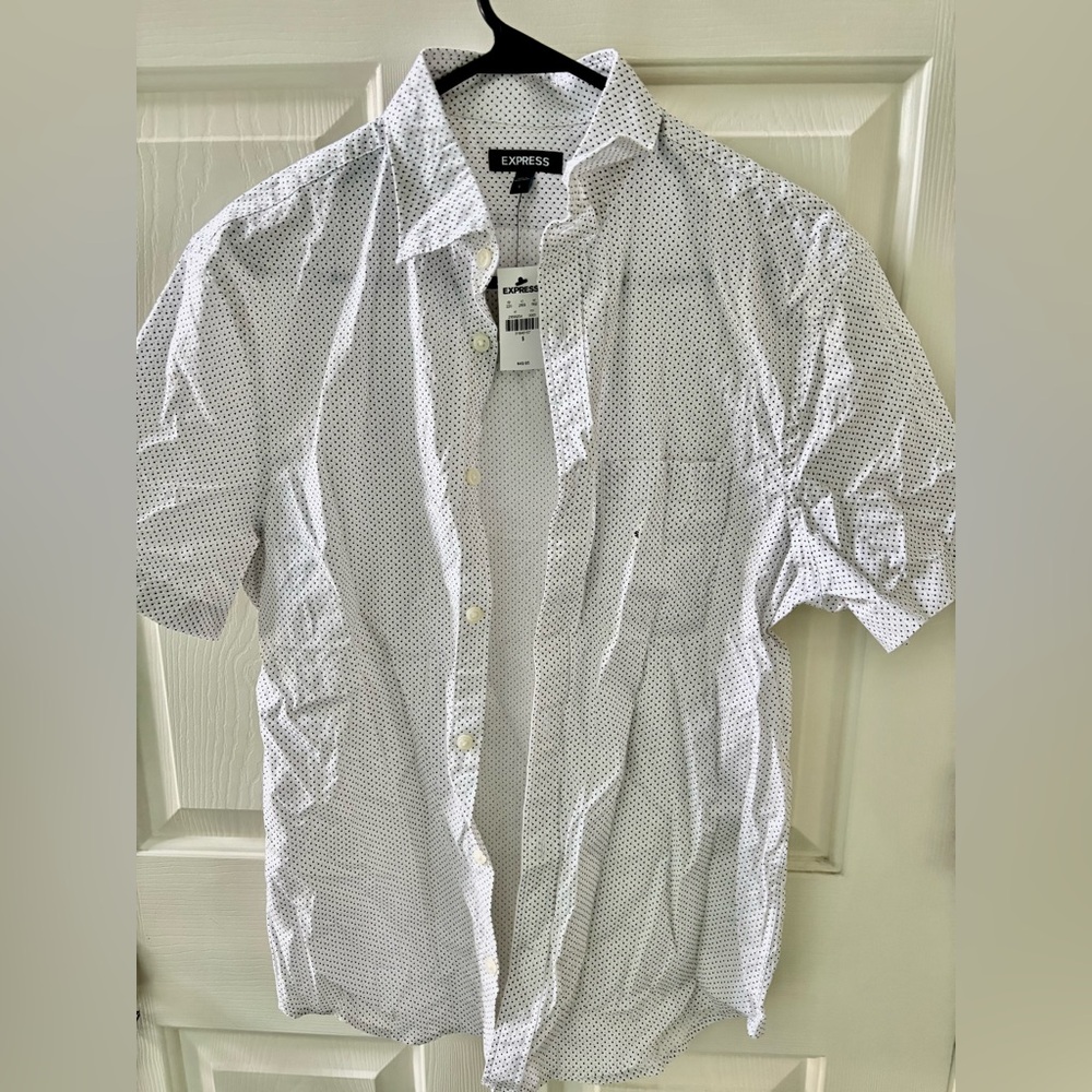 NWT Express Men’s Button Down Short Sleeve Shirt